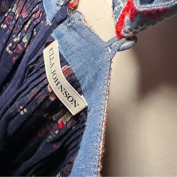 Ulla Johnson Azra Embroidered Floral Dress Sz 0 - Picture 6 of 16